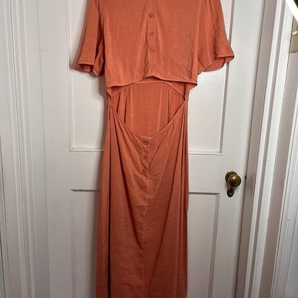 Zara Orange Backless Dress - Picture 10 of 12